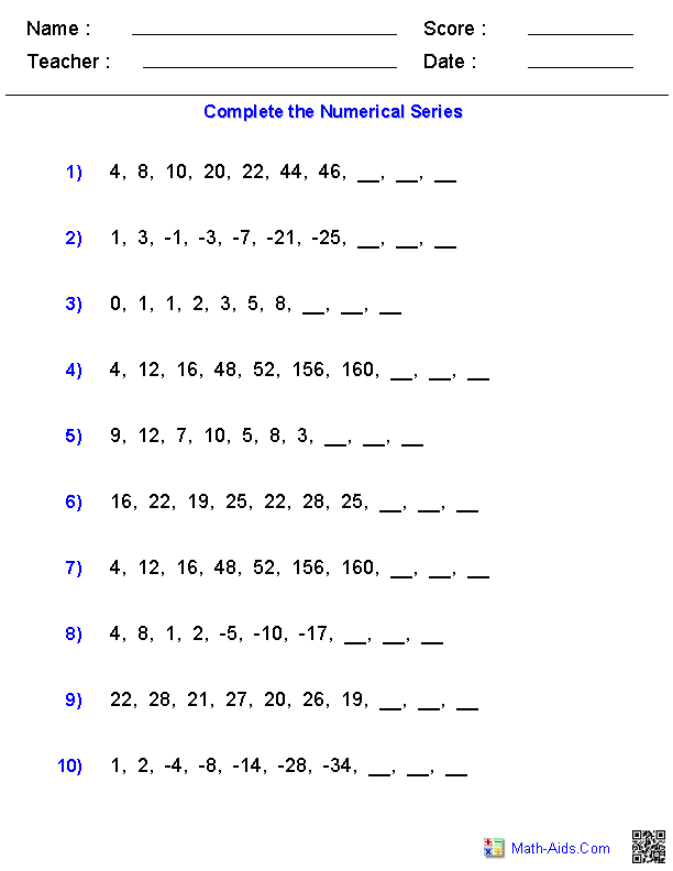 Patterns In T Charts Grade 4 Worksheets