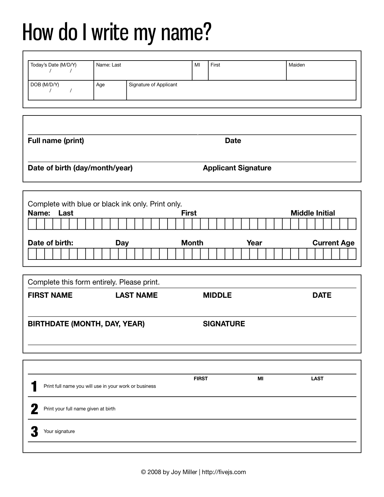 Printable Doctor Fill Out Forms