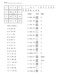 Free Math Pizzazz Worksheets