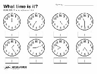 Free Printable Telling Time Worksheets