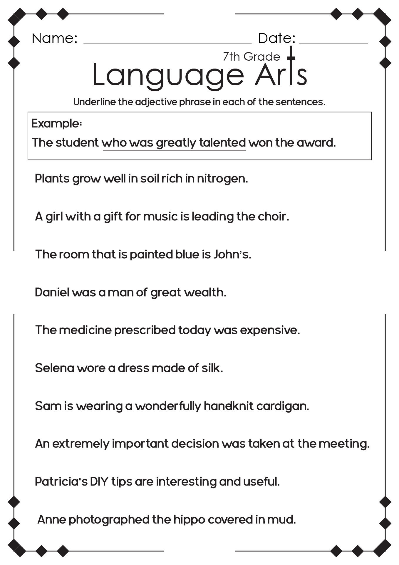 13 Best Images Of High School English Language Arts Worksheets High 