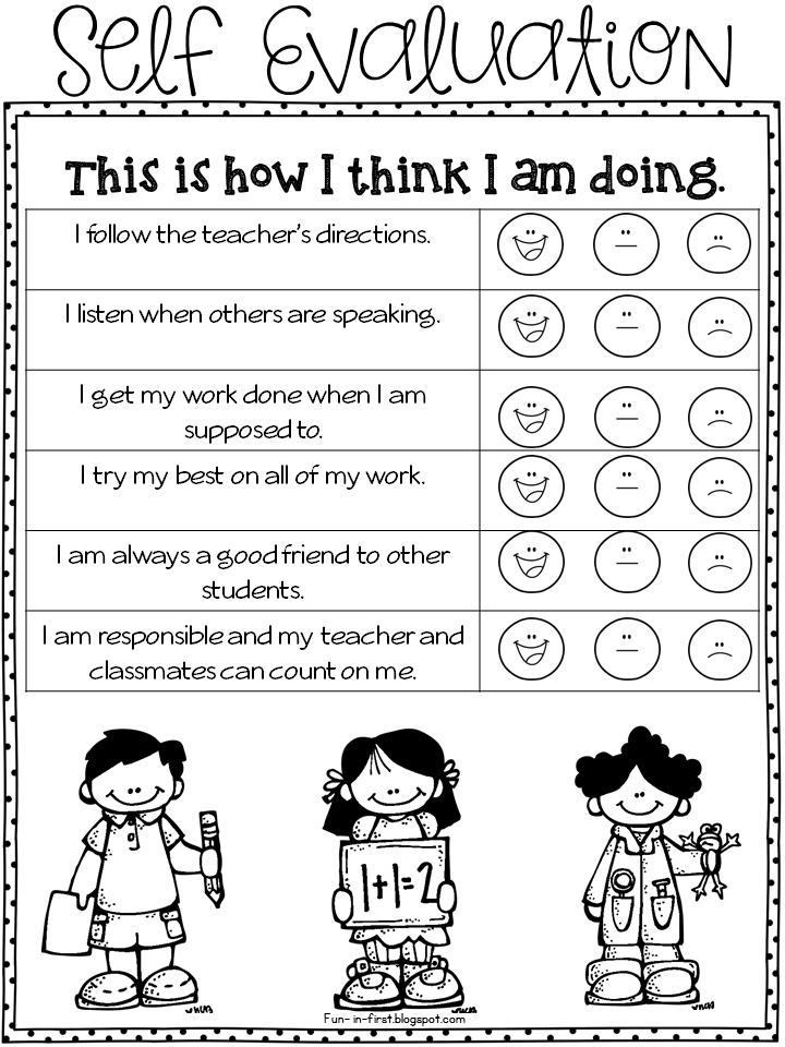 Conferences Parent Teacher Student Self-Evaluation Sheets