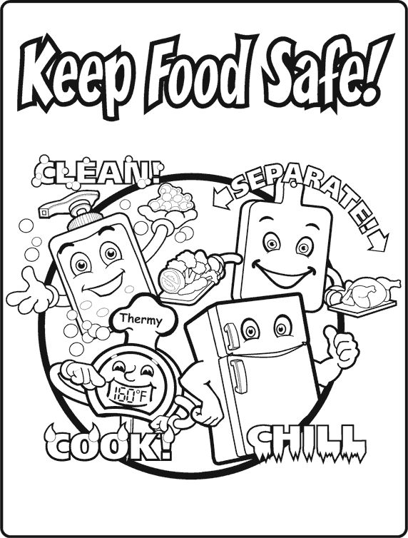 safety for kids coloring pages - photo #17
