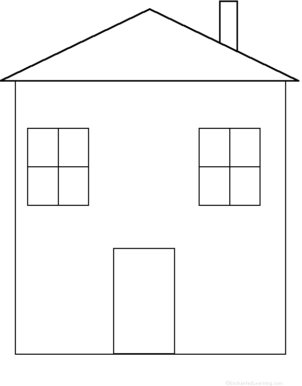 Printable House Shapes Template