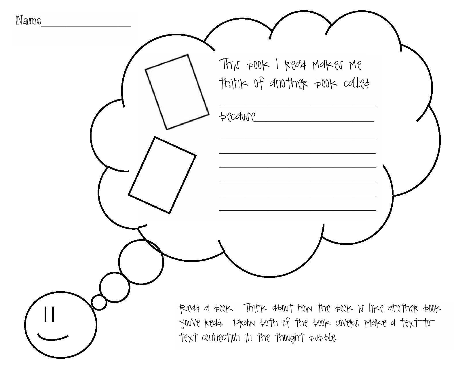 Text to Self Connections Graphic Organizer