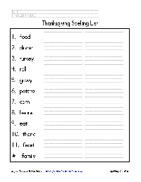 2nd Grade Thanksgiving Worksheets
