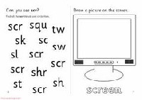 3 Letter Consonant Blends Worksheets