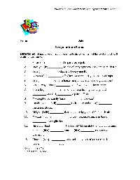 Irregular Verbs Worksheet 3rd Grade