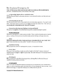 Therapy Worksheet for Asperger