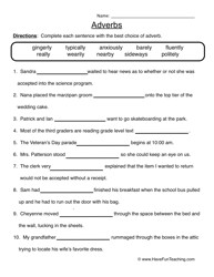 13 Best Images of Adverb Worksheets With Answers - Adjectives and