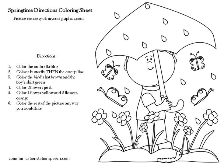 9 Best Images of Following Directions Coloring Worksheets - Printable