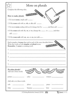Irregular Plural Nouns Worksheet 3rd Grade