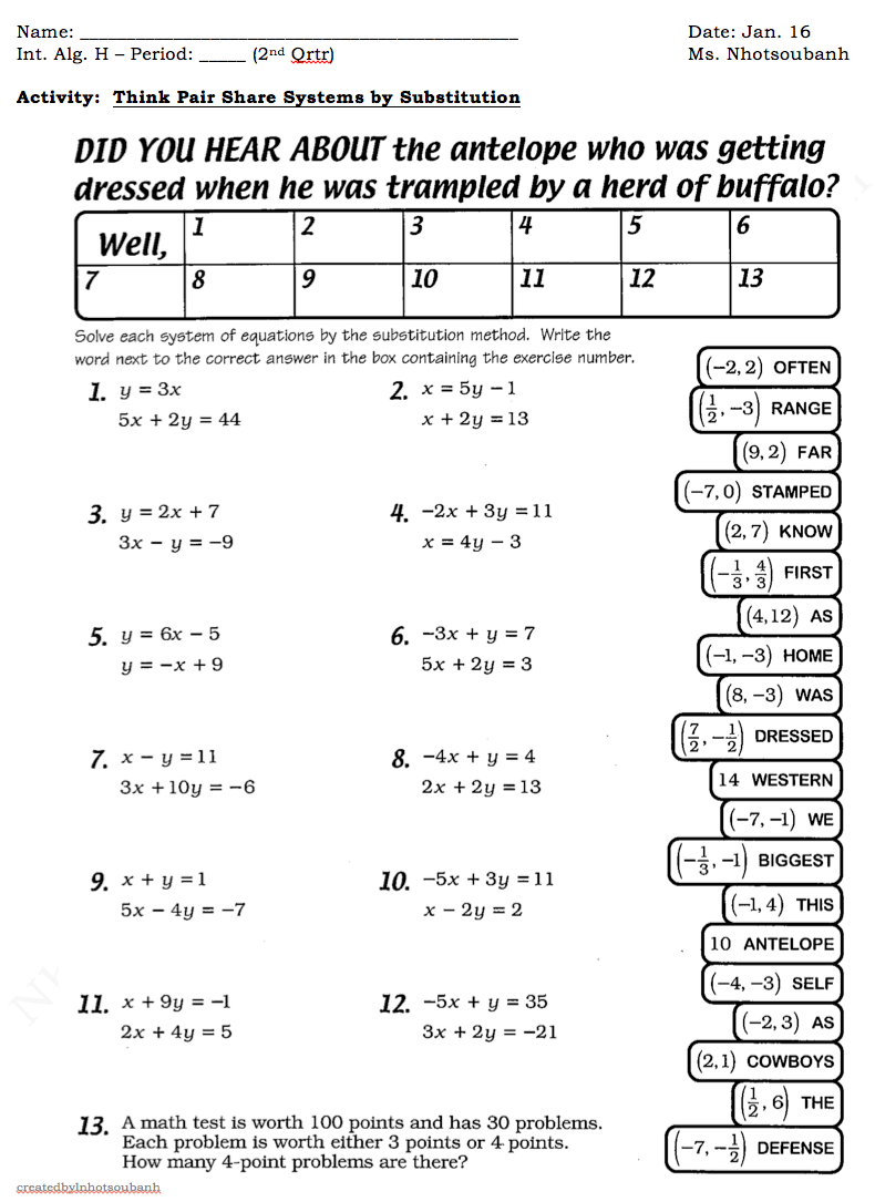 15 Best Images of Math Worksheets Graphing Linear Equations - Solving