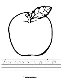 Fruit and Vegetable Printable Worksheets