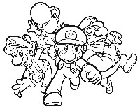 Mario and Luigi Coloring Pages Printable
