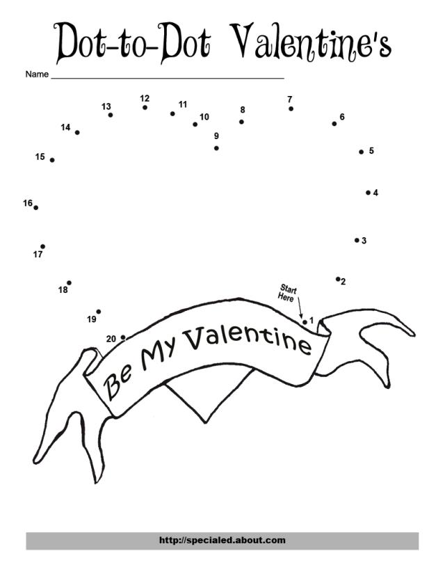 Valentine Dot Printables