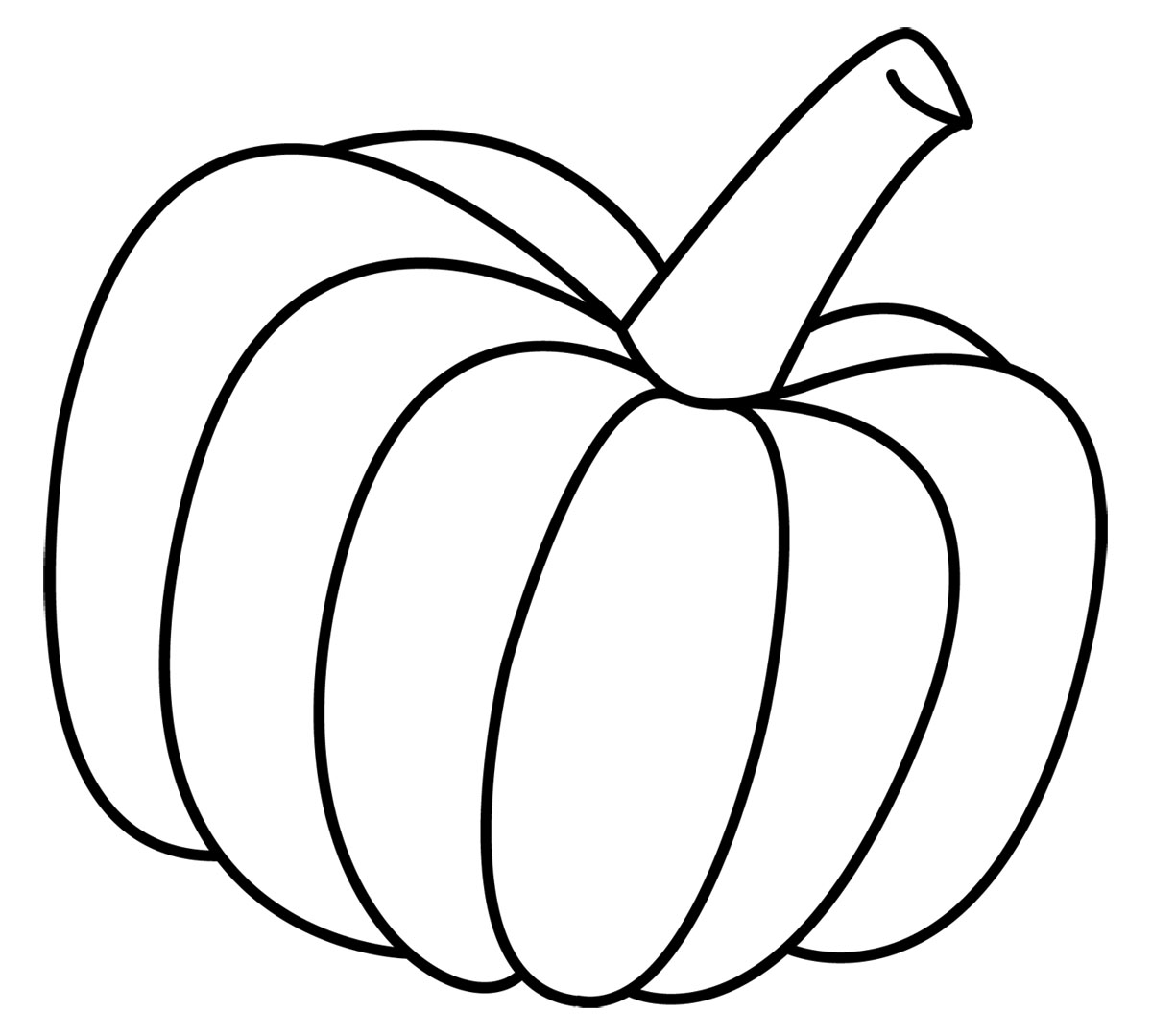 Black and White Pumpkin Clip Art 