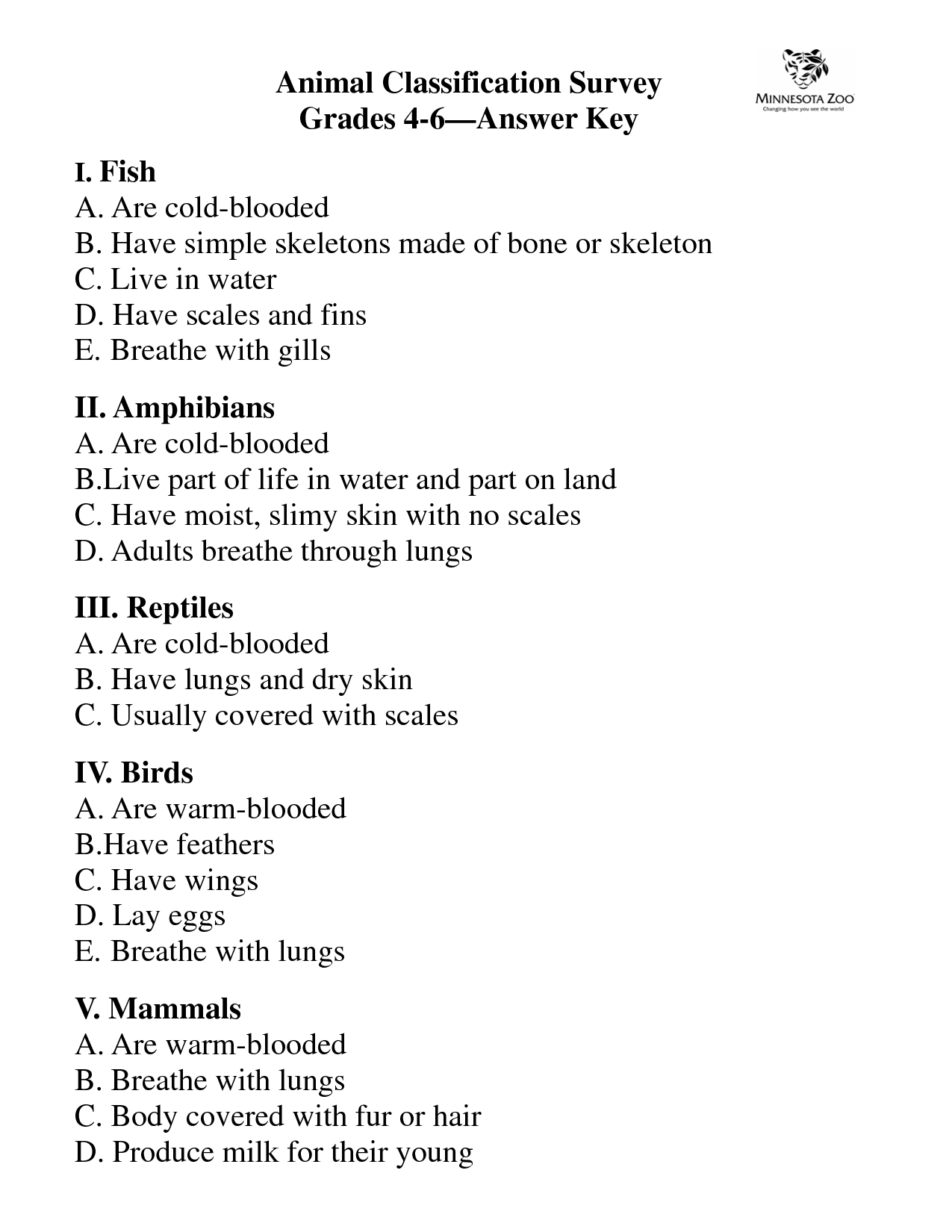 Classification Of Life Worksheet Answer Key