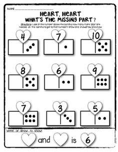 14 Best Images of Part Part Whole Worksheet Kindergarten - Ten Frame