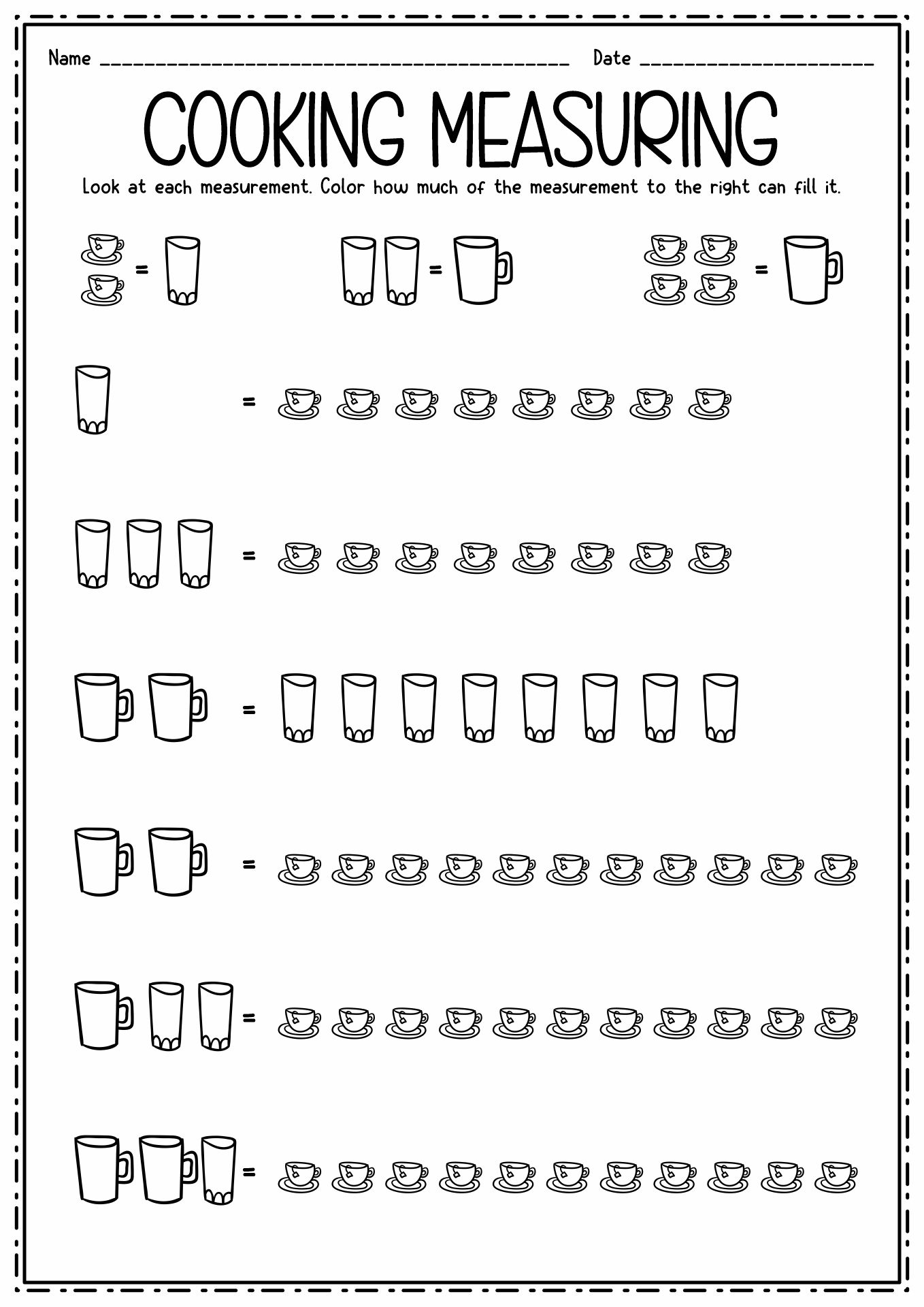 9 Best Images Of Kitchen Utensils Worksheet For Kids Kitchen Coloring 