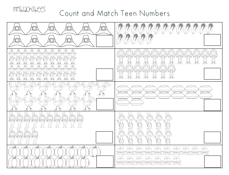 Counting Numbers 11 20 Printable Worksheet
