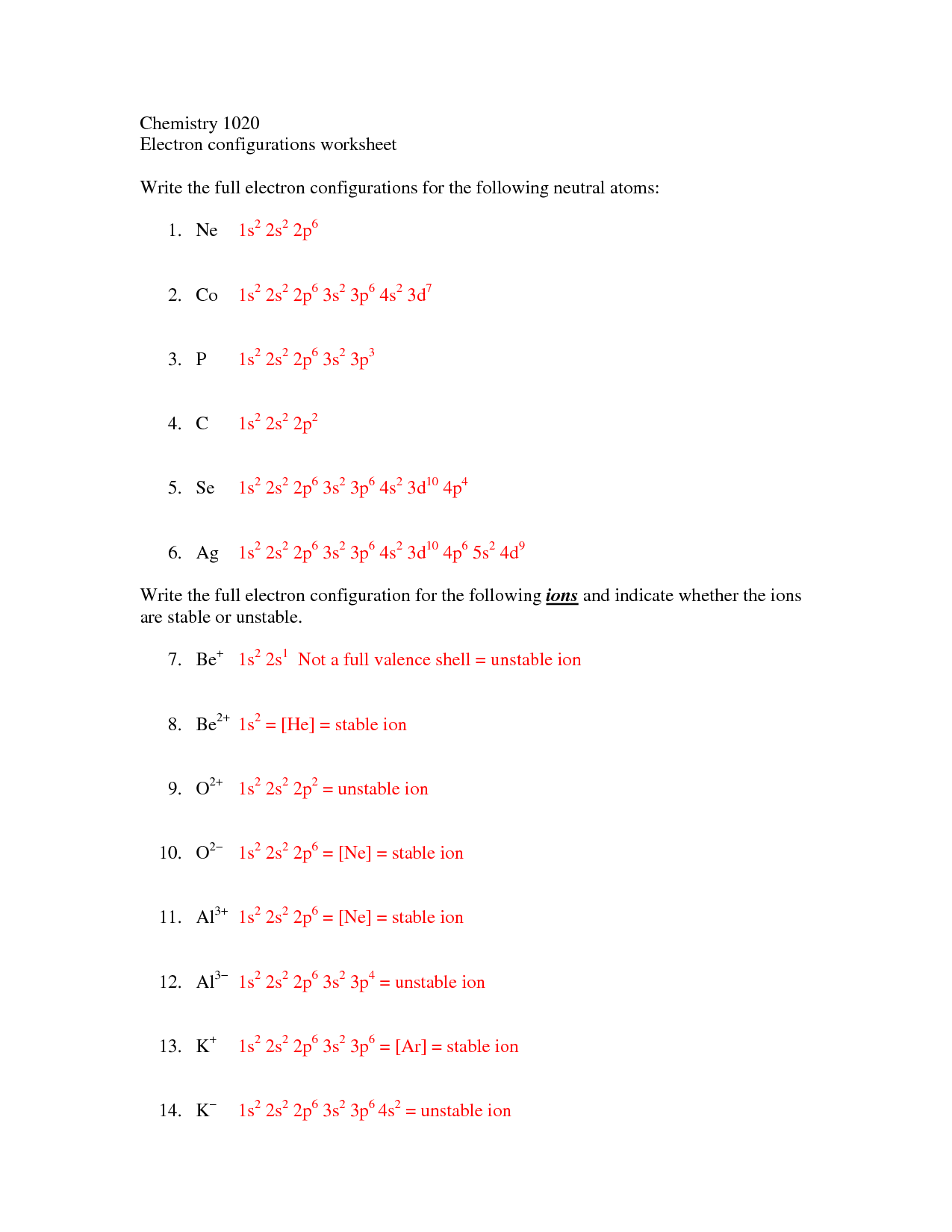 quantum-number-worksheet