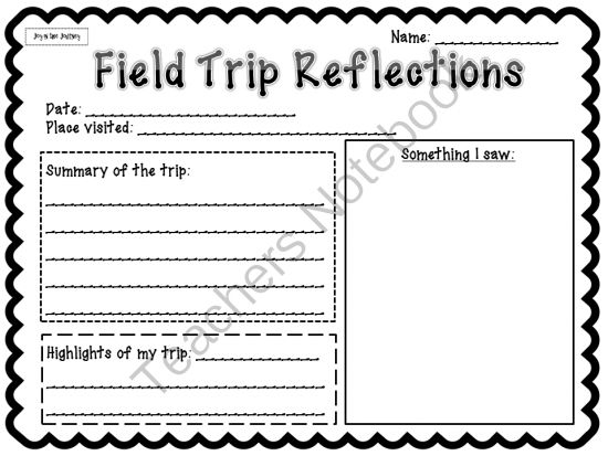 Field Trip Reflection Form