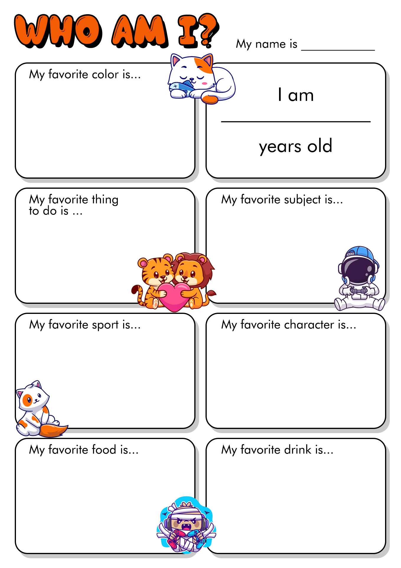 18 Best Images Of Who I AM Student Worksheet Who AM I Worksheets For