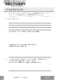 Addiction and Recovery Worksheets