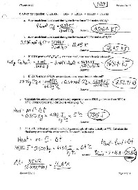 Mole Calculation Worksheet Answer Key