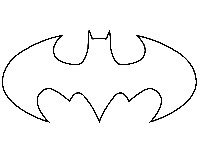 Printable Batman Logo Pumpkin Stencil