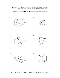 Surface Area of Right Rectangular Prisms