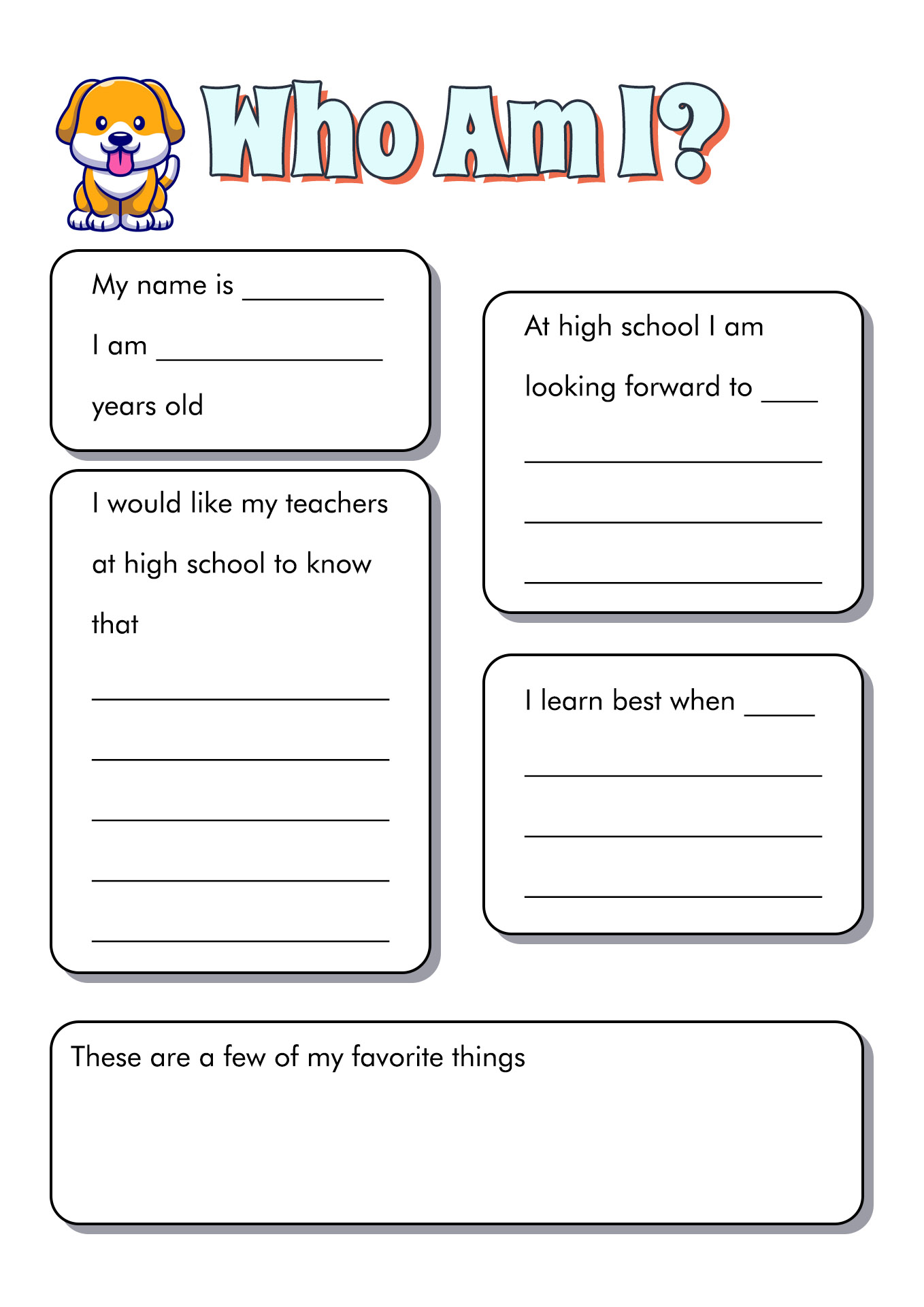18 Best Images Of Who I AM Student Worksheet Who AM I Worksheets For