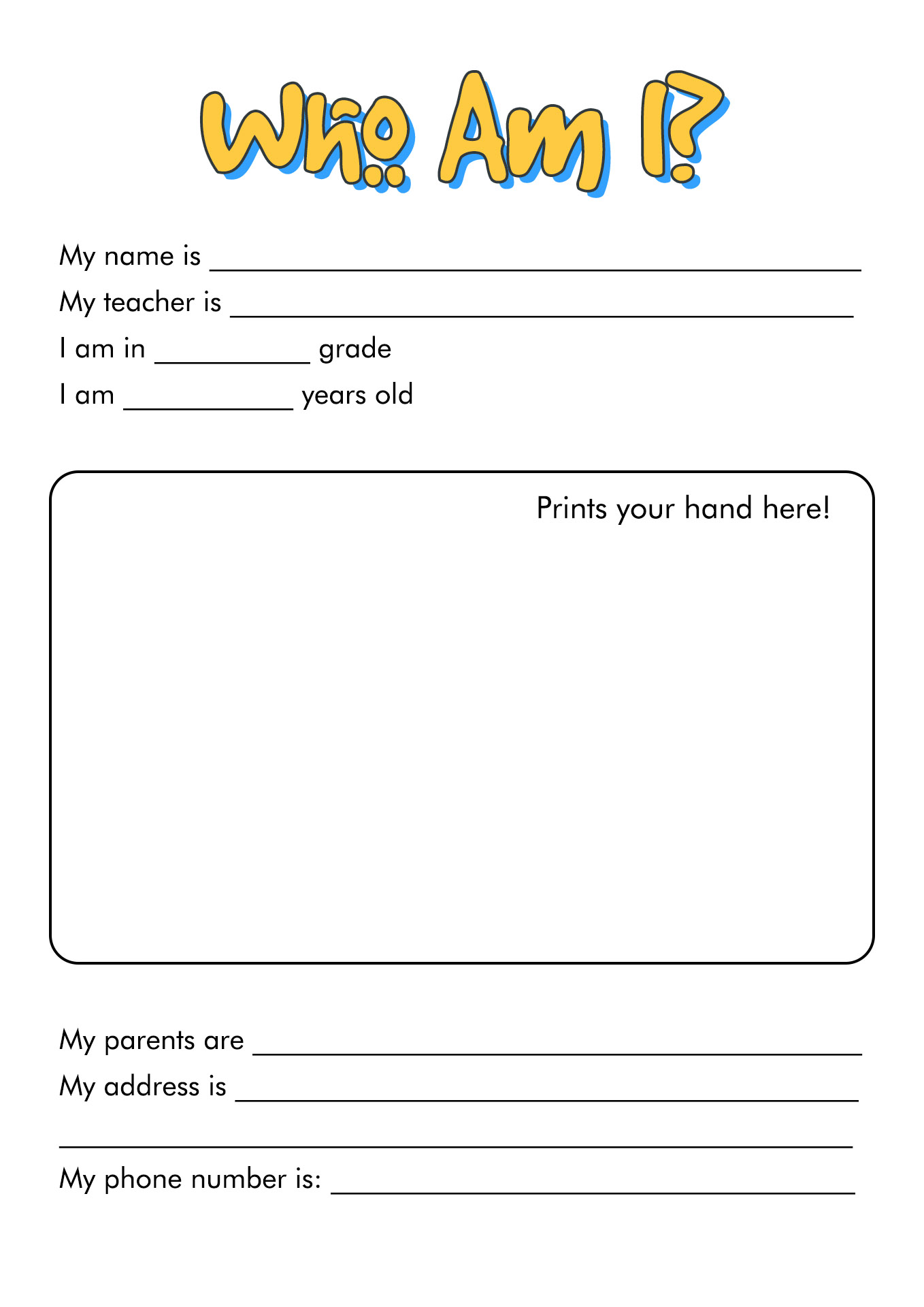 18 Best Images Of Who I AM Student Worksheet Who AM I Worksheets For