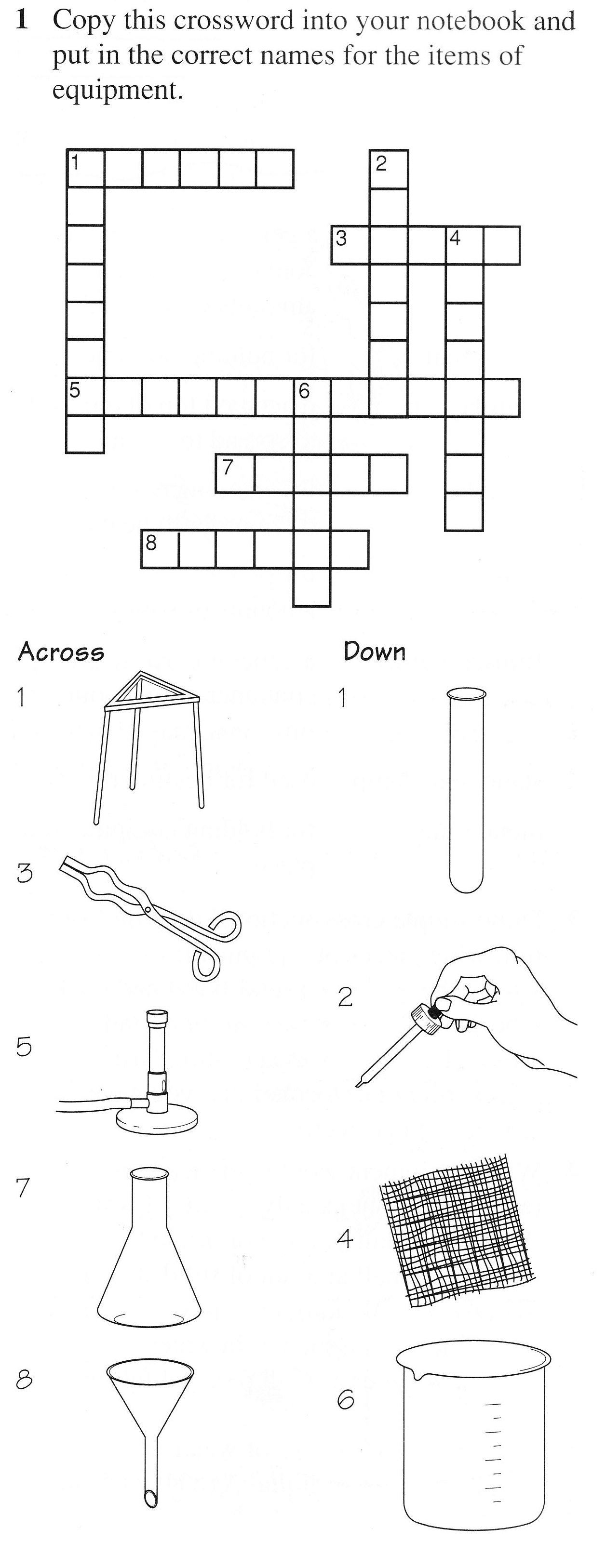 11 Best Images of Lab Equipment Worksheet Answers - Science Lab