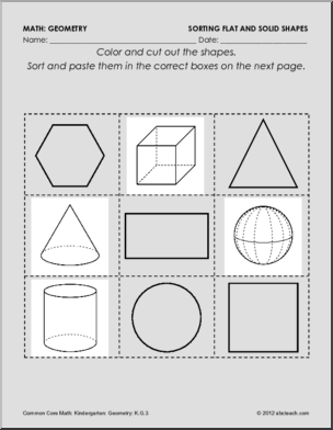 10 Best Images of Sphere Worksheets For Kindergarten - Sphere Shapes