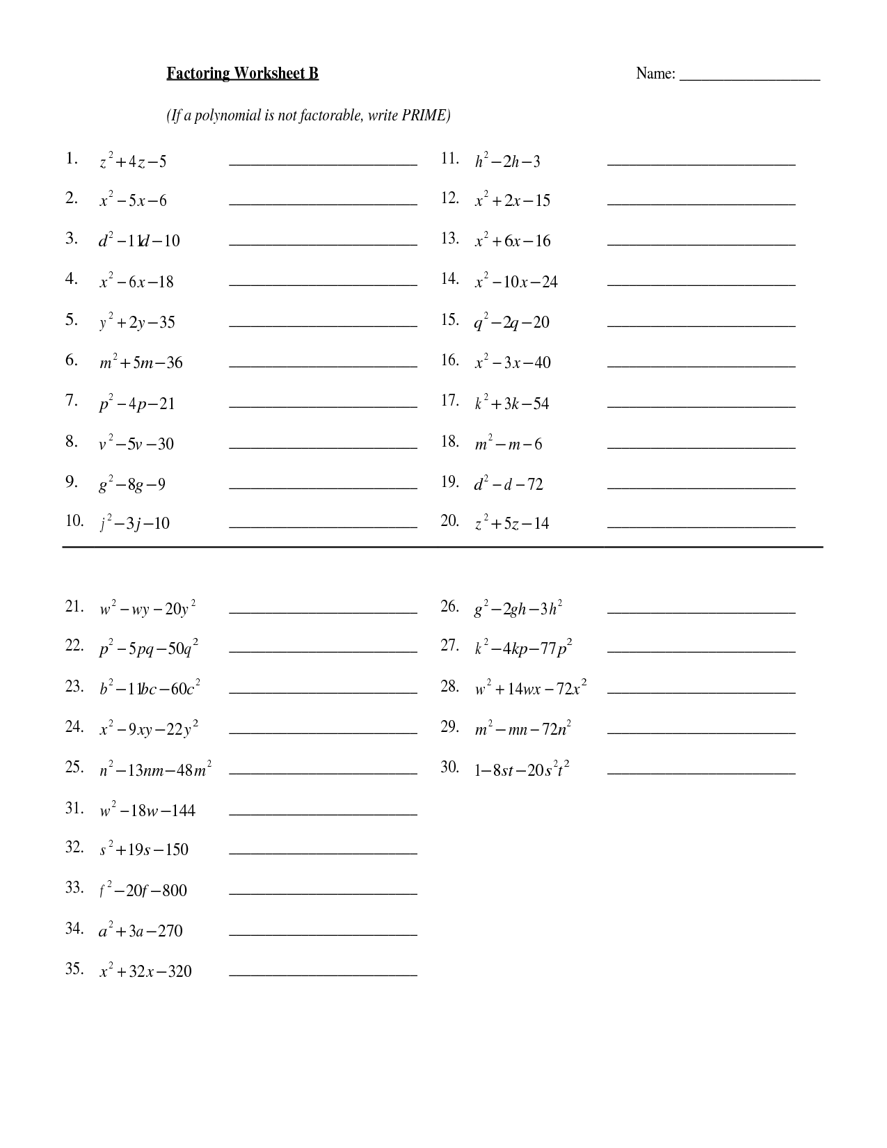 12 Best Images of Factoring Out Monomials Worksheets - Factoring