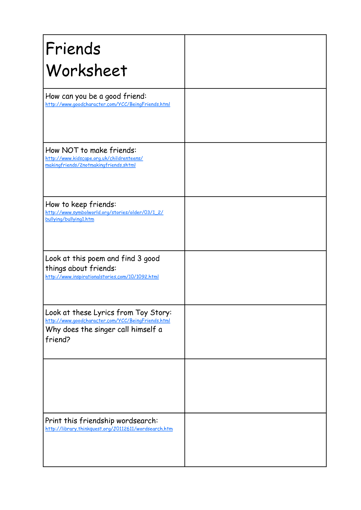 15 Best Images of Find A Friend Worksheet All About My Friend