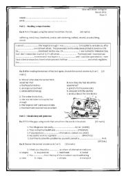 High School English Worksheets