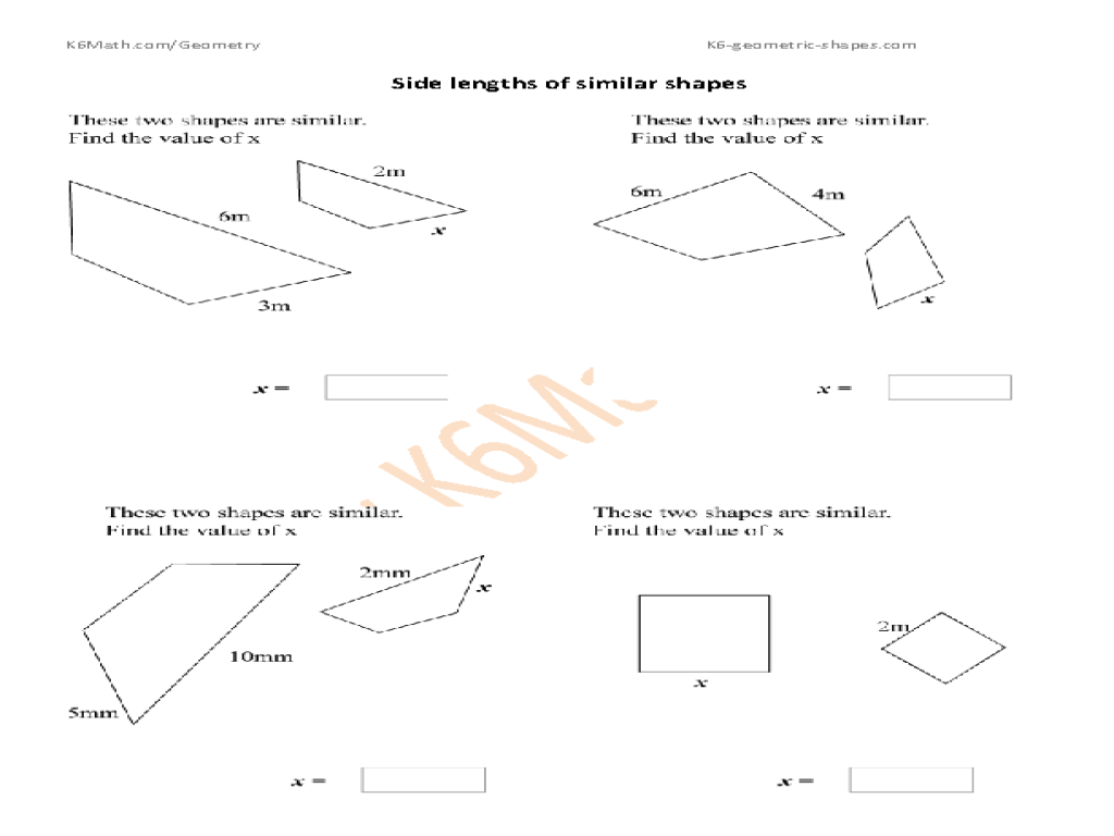 13 Best Images of Similar Figures Worksheet - Similar Triangles and