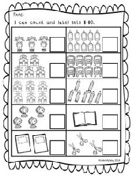 Counting Objects Math Worksheets