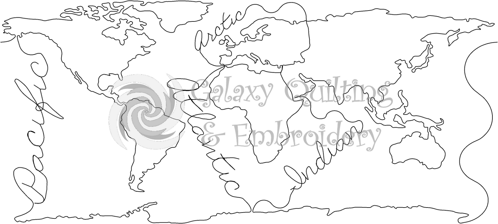 Blank World Map Coloring Page