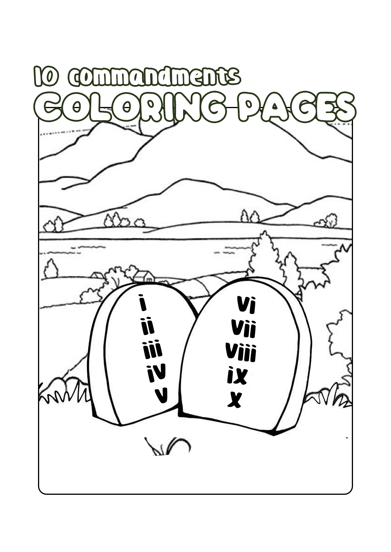 17 Best Images Of 10 Commandments Blank Worksheet Free Printable Ten