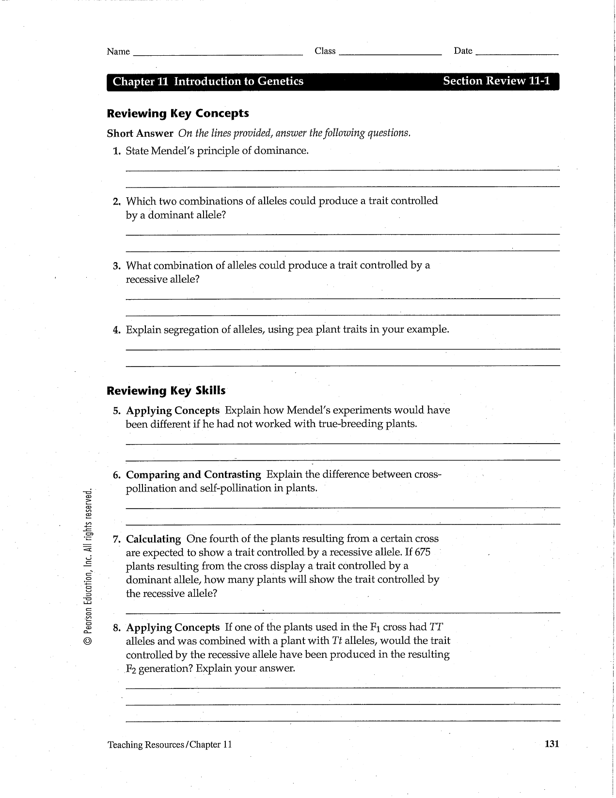 Introduction to Genetics - CliffsNotes