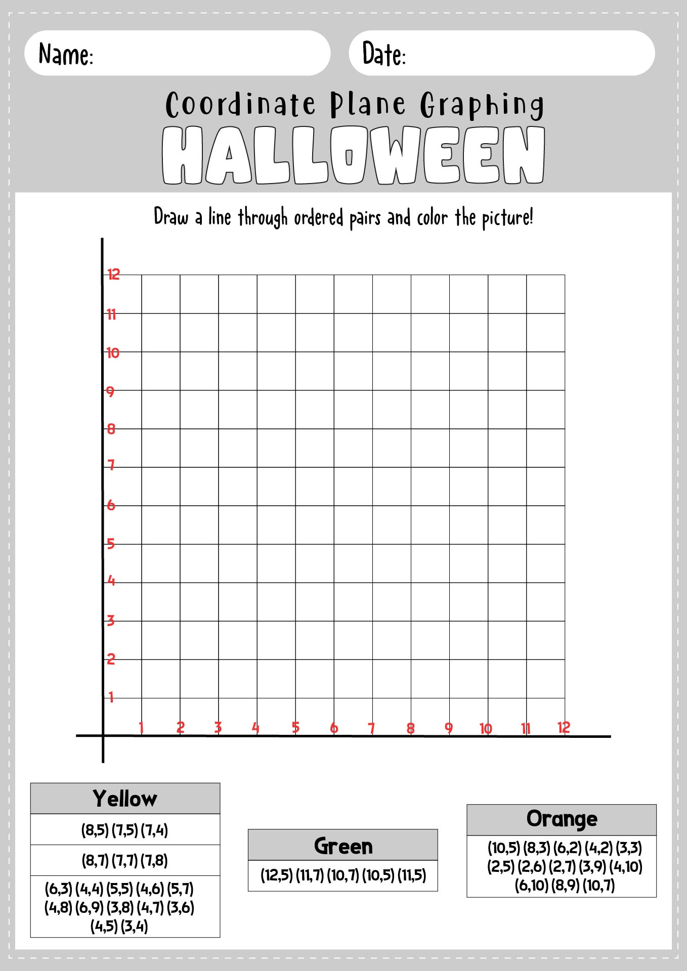 9 Best Images of Cartesian Coordinate Worksheets ...