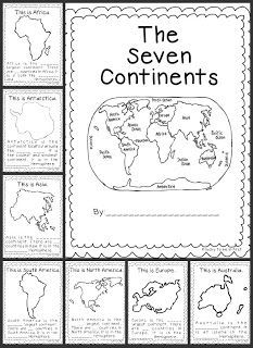  Continents Worksheets First Grade