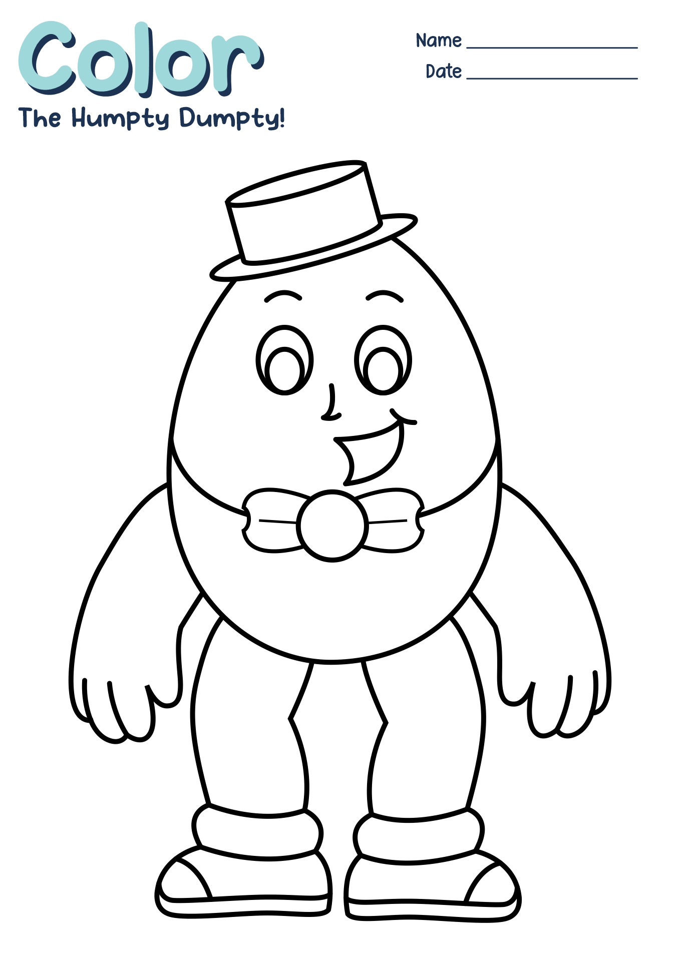14 Best Images Of Worksheets Humpty Dumpty Preschool Crafts Humpty Riset