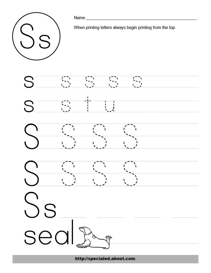 15 Best Images of Alphabet Letter S Worksheet Printable Letter S