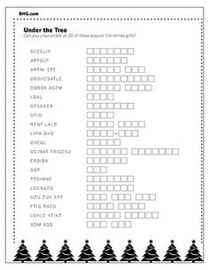 Printable Christmas Puzzles and Games