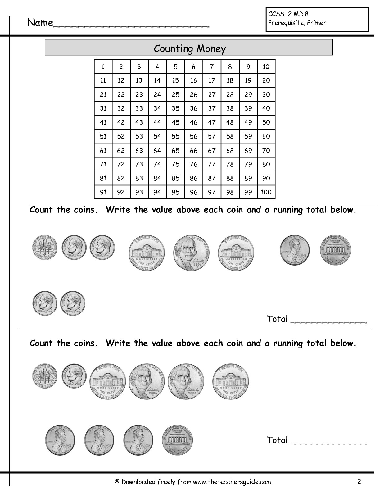 Skip Counting with Coins